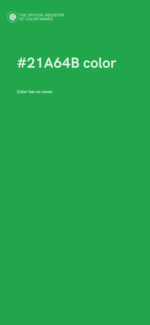#21A64B color image
