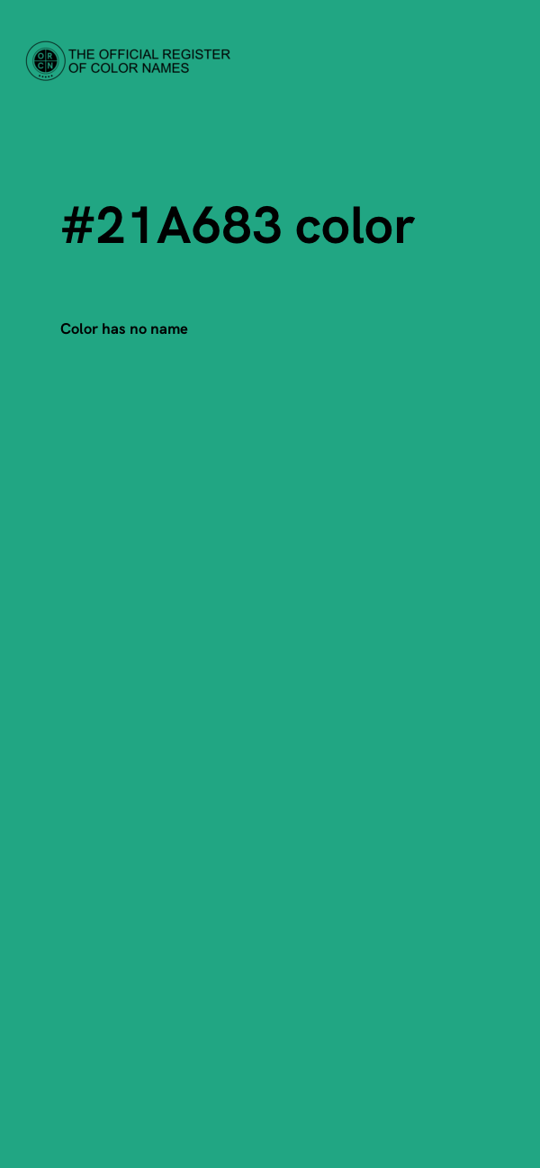 #21A683 color image