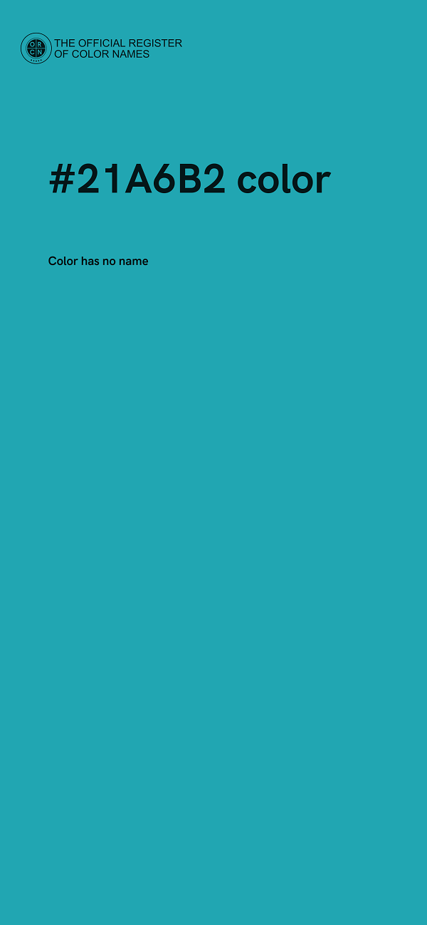 #21A6B2 color image