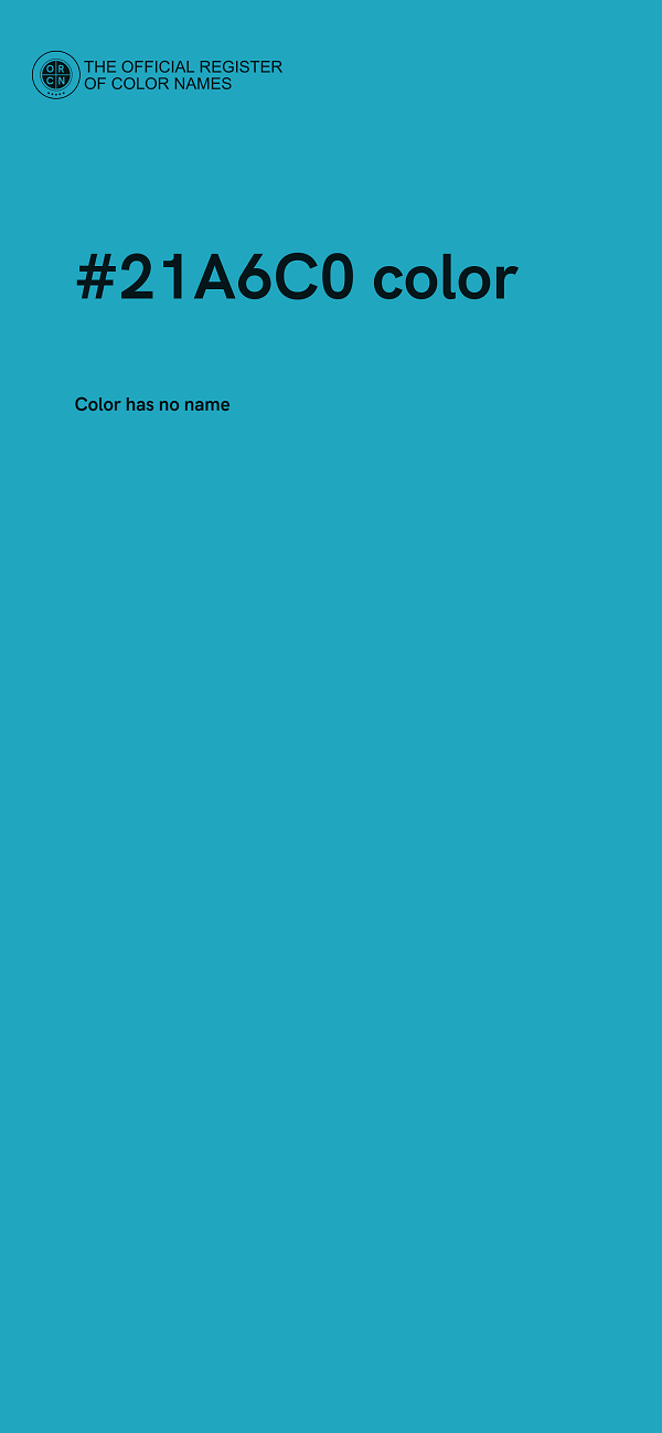 #21A6C0 color image