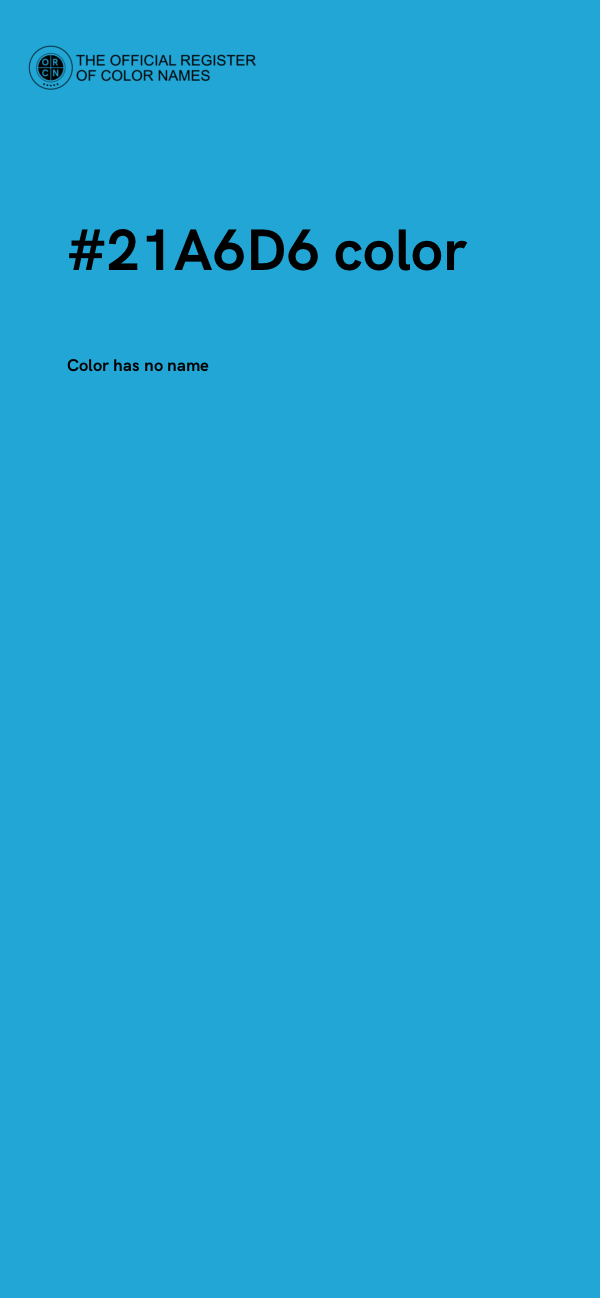 #21A6D6 color image