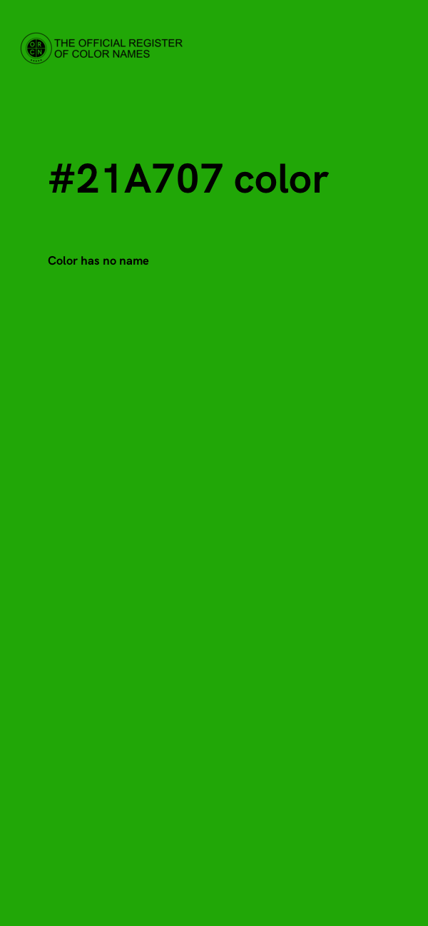 #21A707 color image
