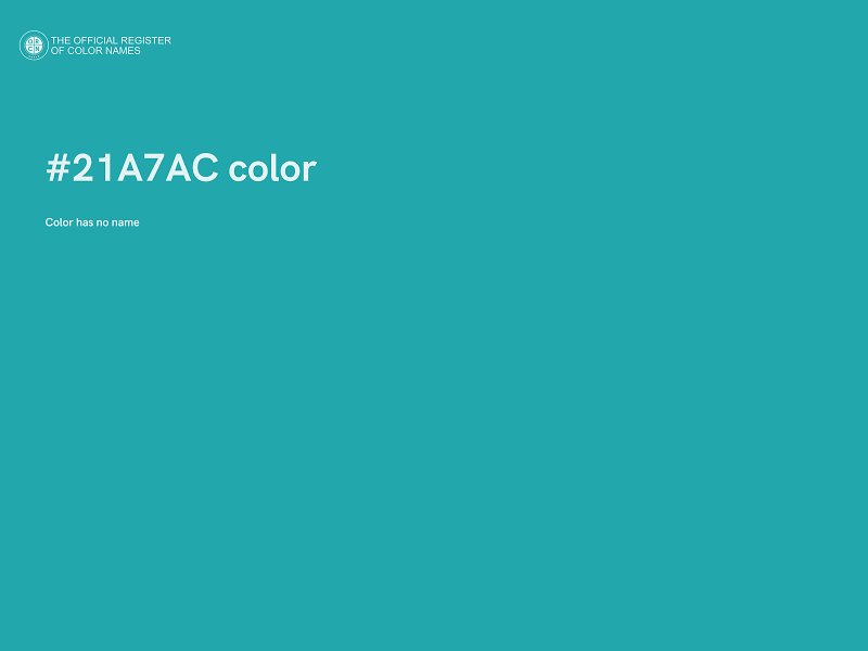 #21A7AC color image