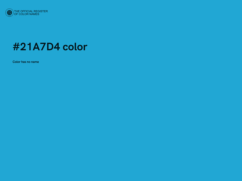 #21A7D4 color image