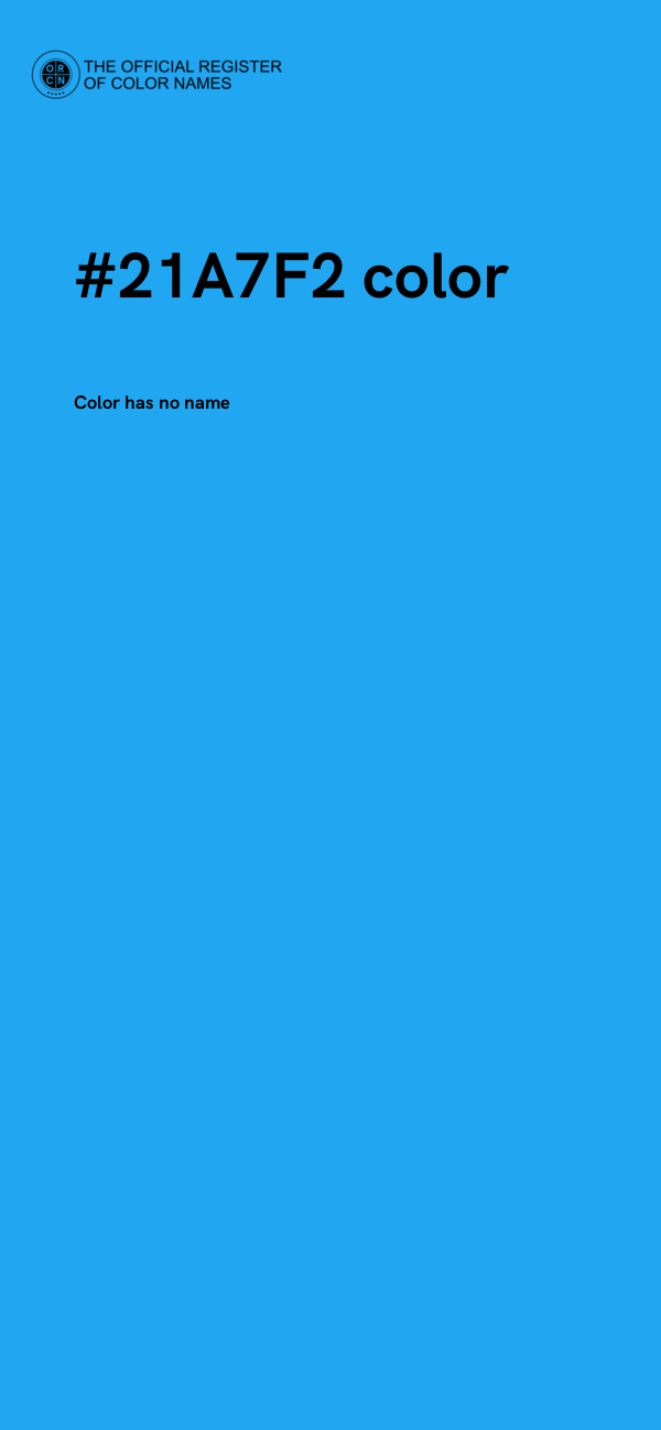 #21A7F2 color image
