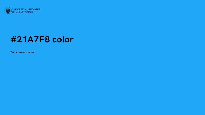 #21A7F8 color image