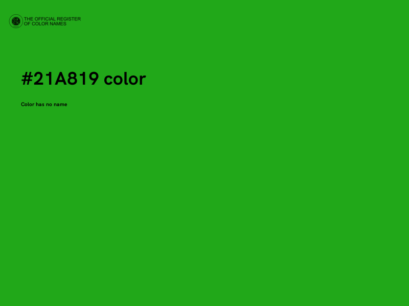 #21A819 color image