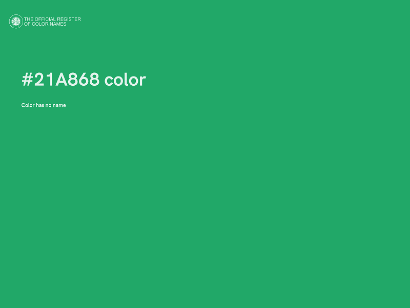 #21A868 color image