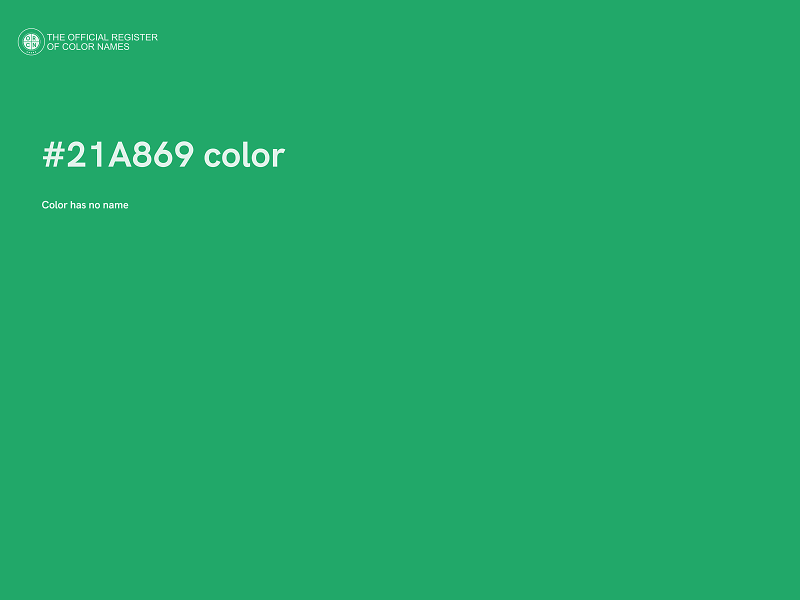 #21A869 color image