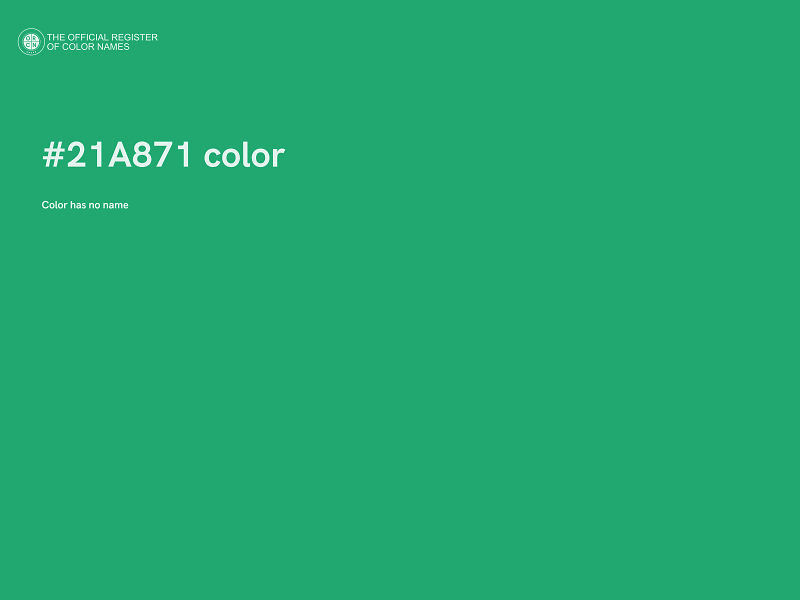 #21A871 color image