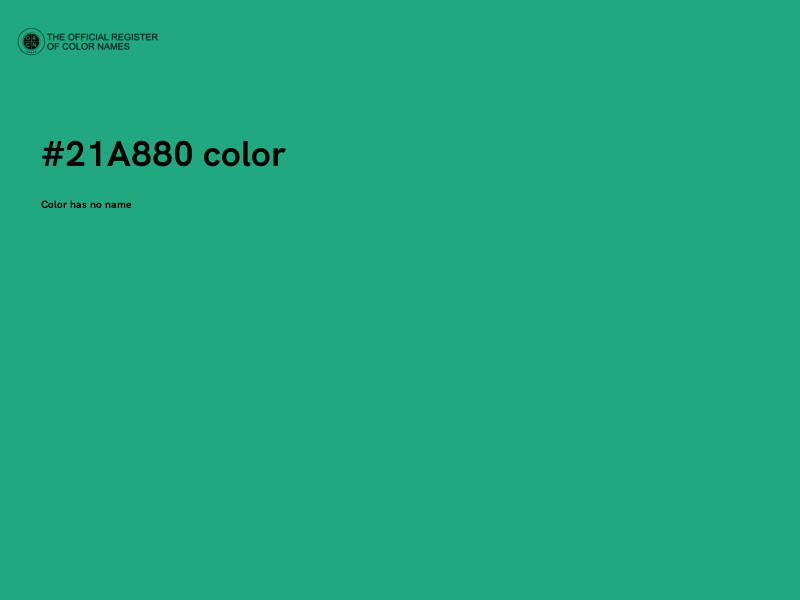 #21A880 color image