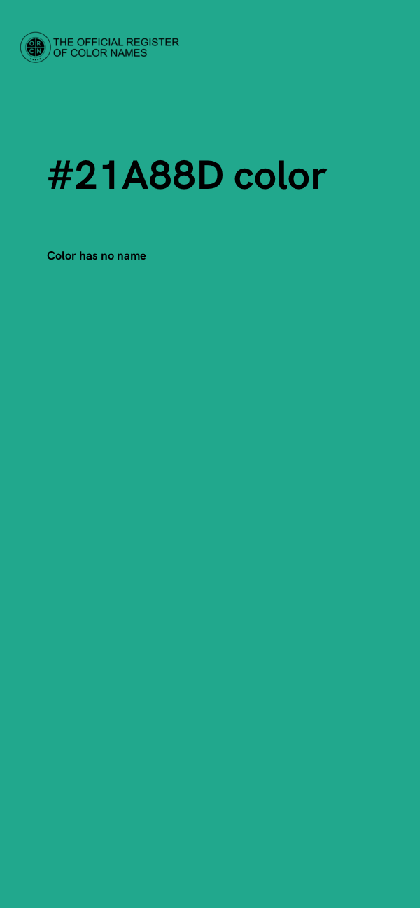#21A88D color image