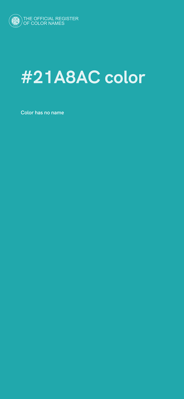#21A8AC color image
