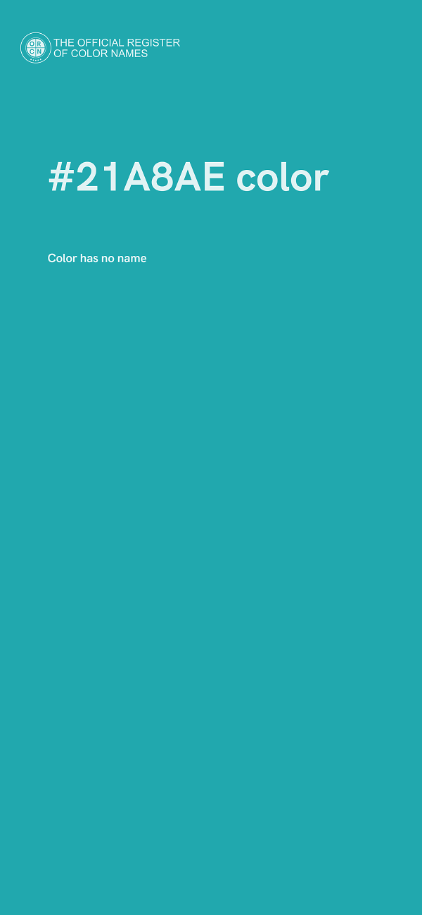 #21A8AE color image