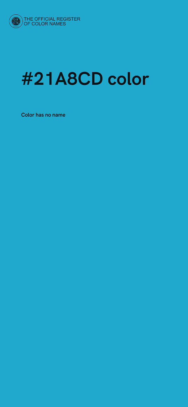 #21A8CD color image
