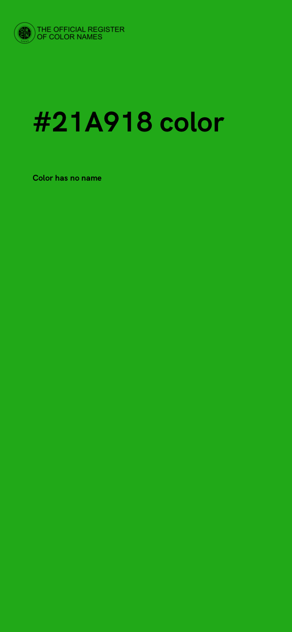 #21A918 color image