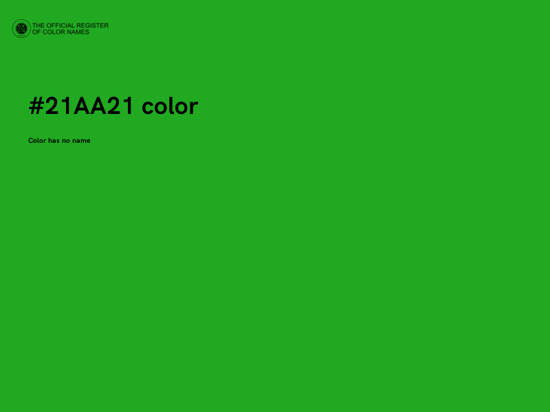 #21AA21 color image