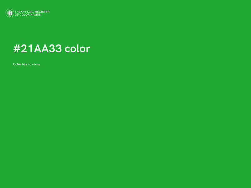 #21AA33 color image
