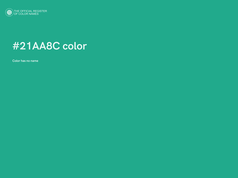 #21AA8C color image