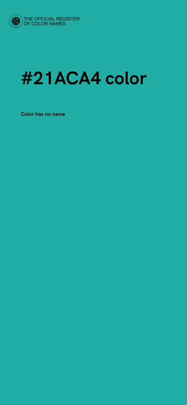 #21ACA4 color image