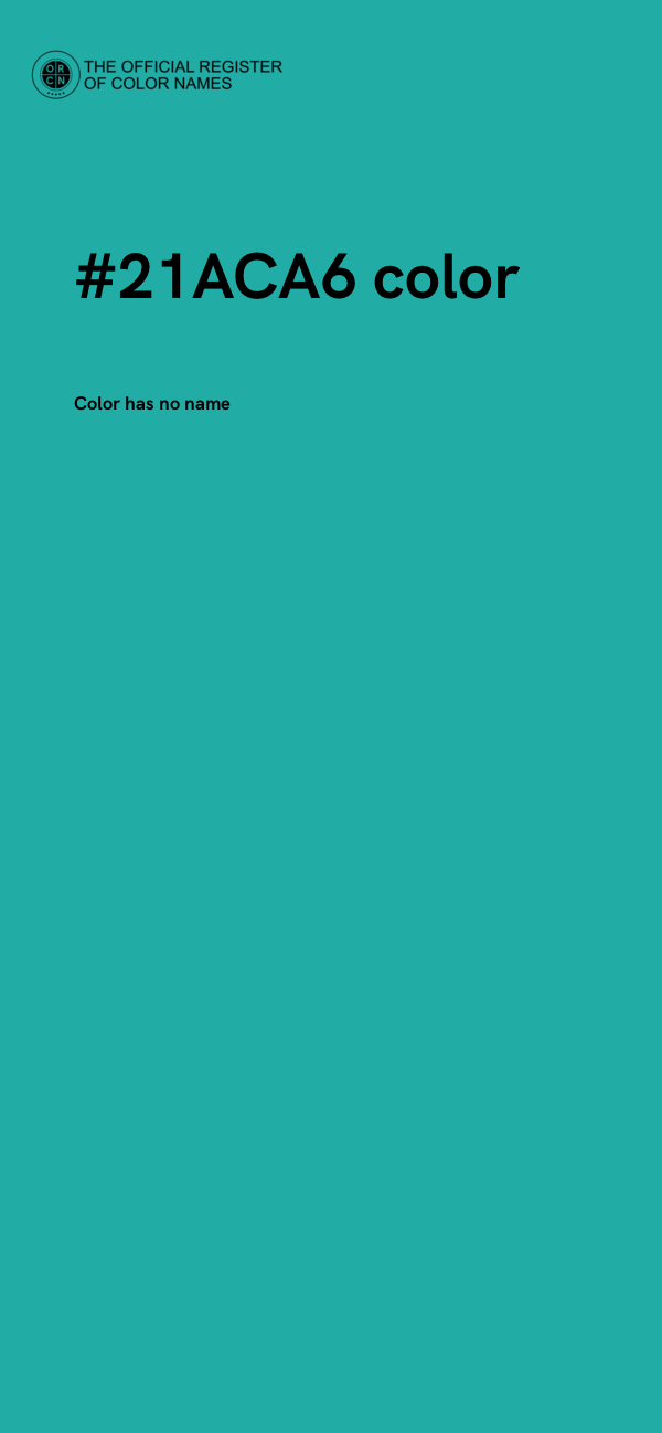 #21ACA6 color image