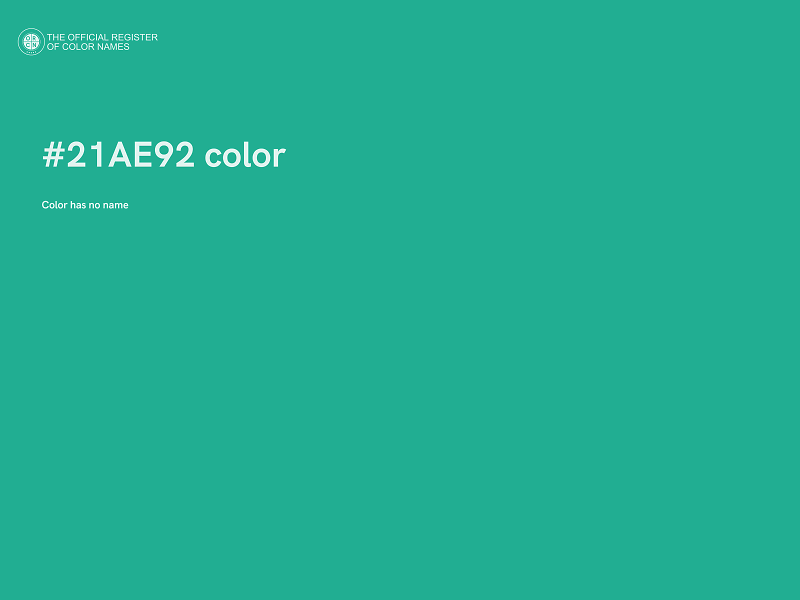 #21AE92 color image