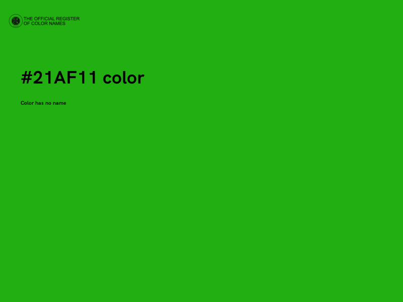 #21AF11 color image