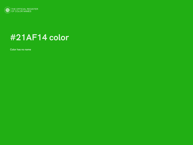 #21AF14 color image