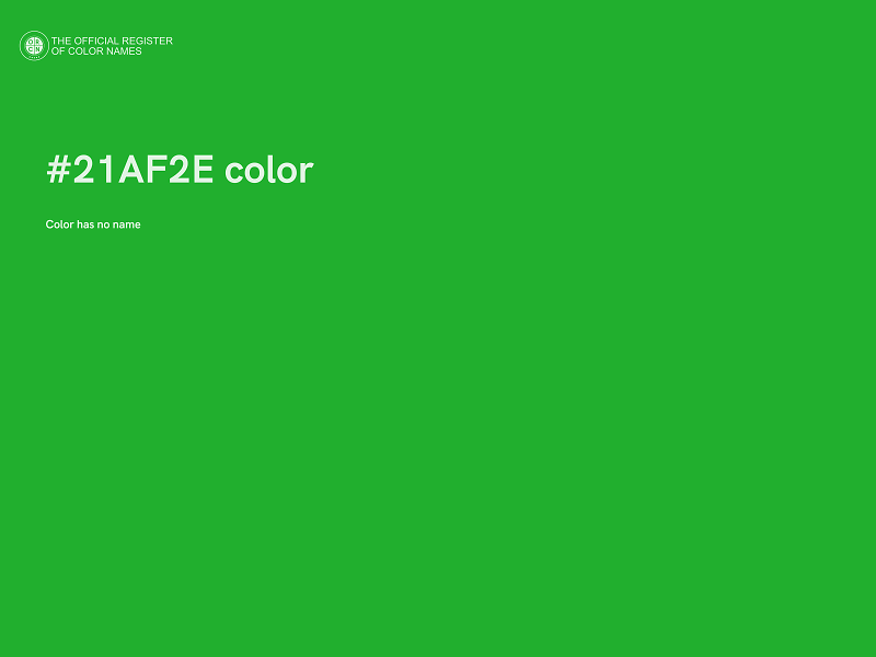 #21AF2E color image