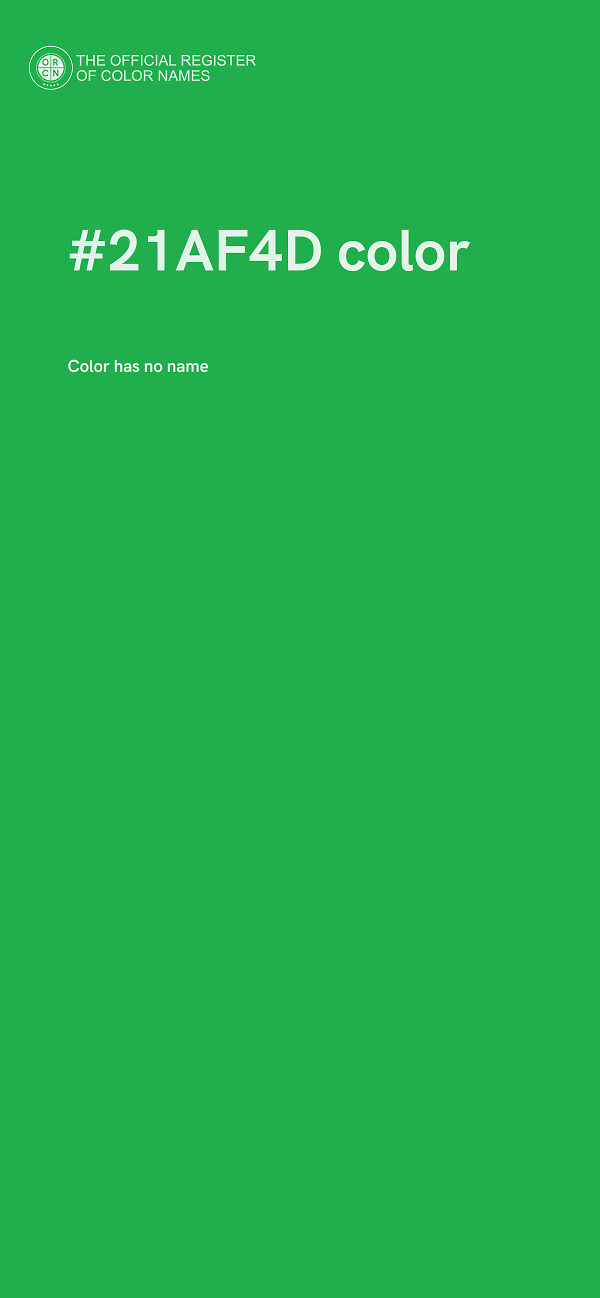 #21AF4D color image