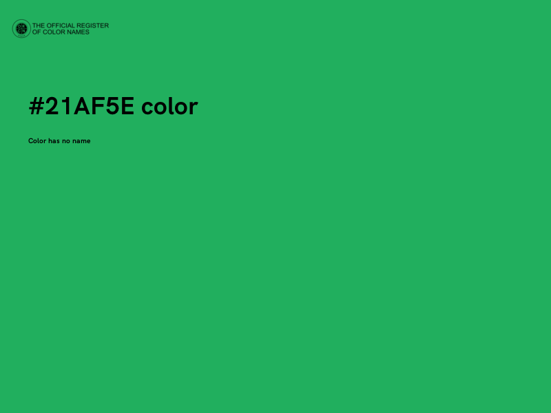 #21AF5E color image