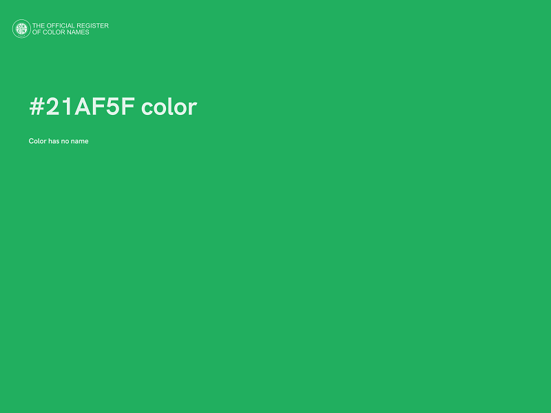 #21AF5F color image