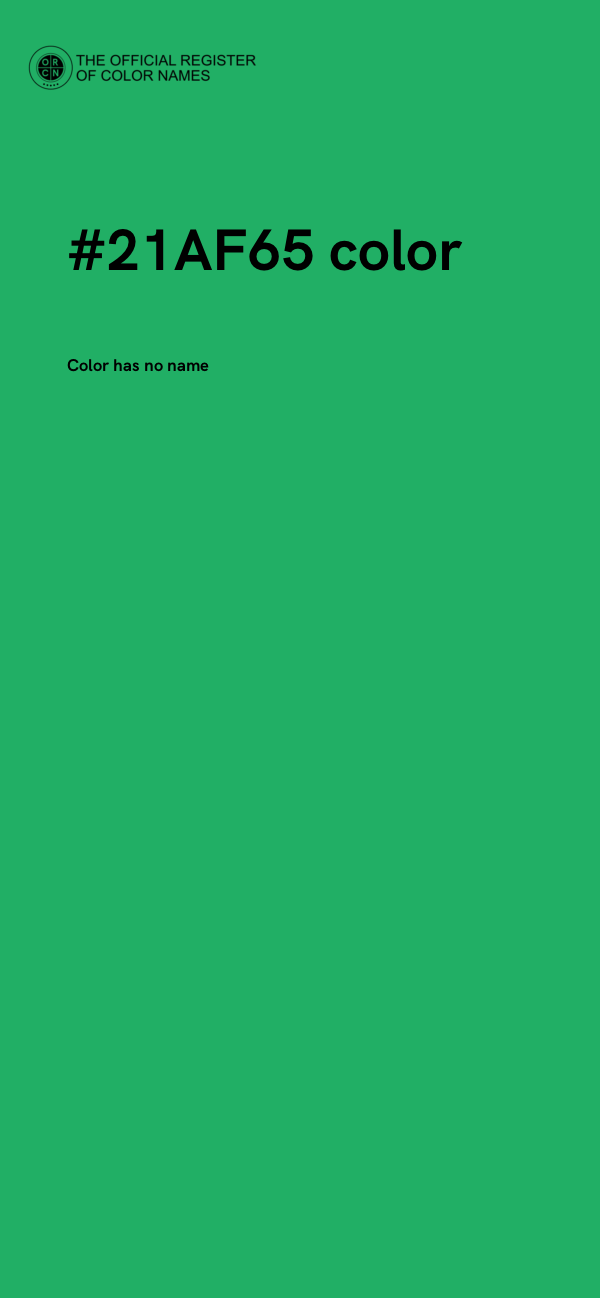#21AF65 color image