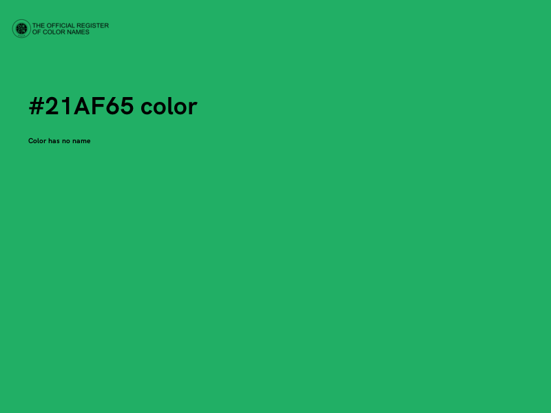 #21AF65 color image