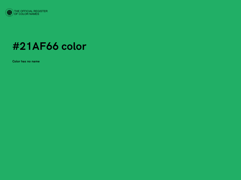 #21AF66 color image
