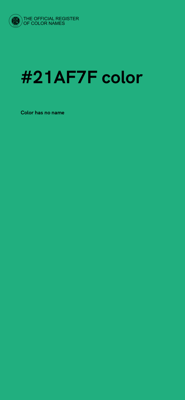 #21AF7F color image