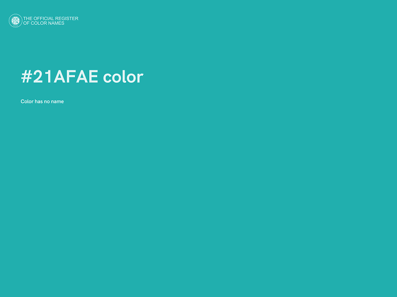 #21AFAE color image
