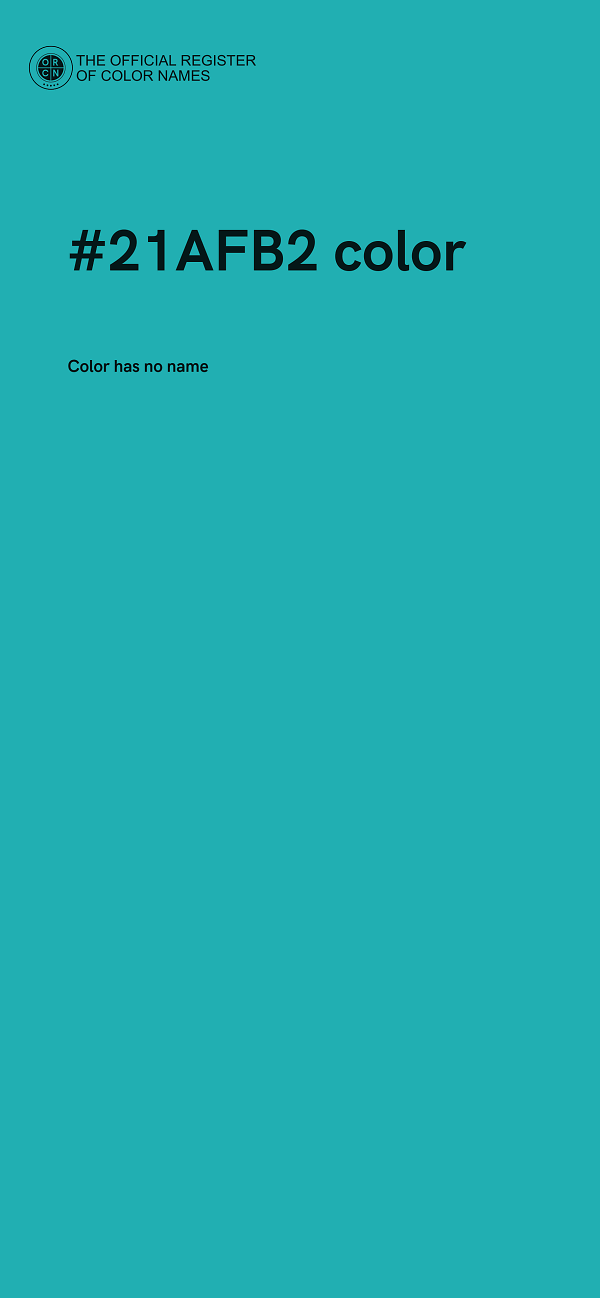 #21AFB2 color image