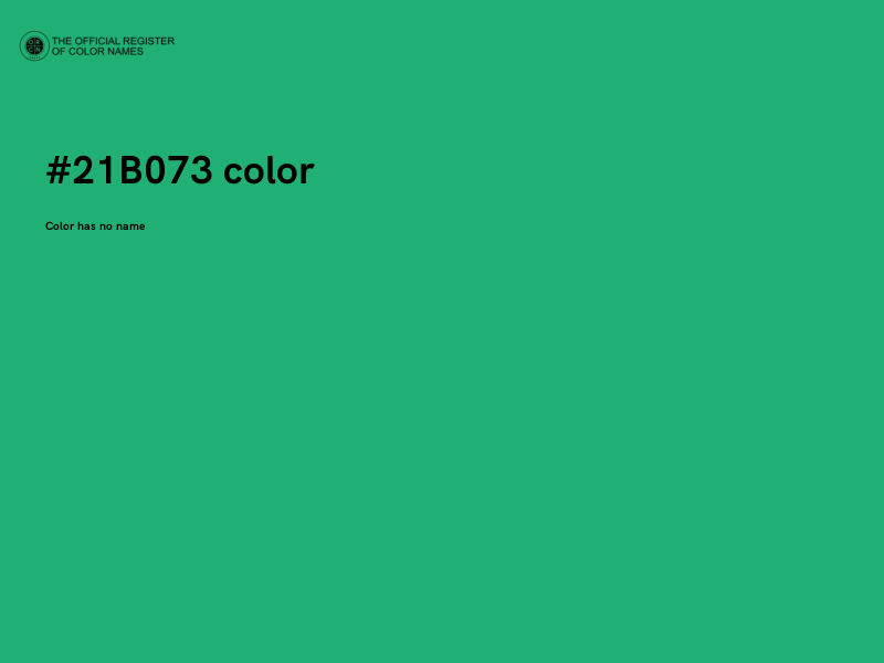 #21B073 color image