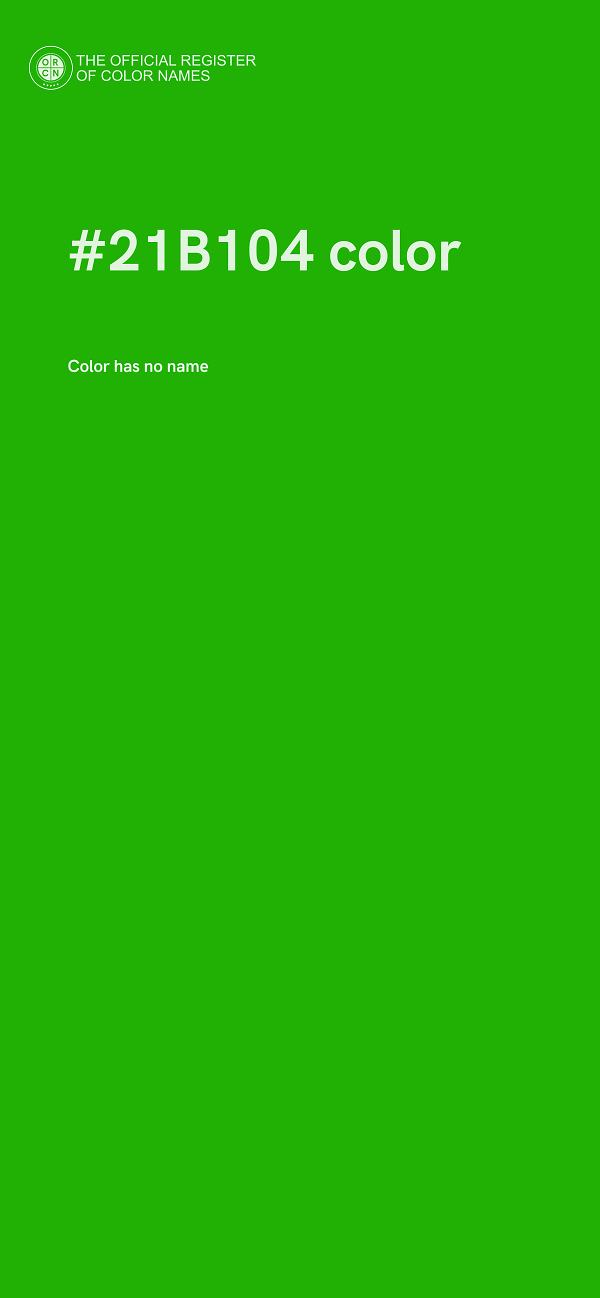 #21B104 color image