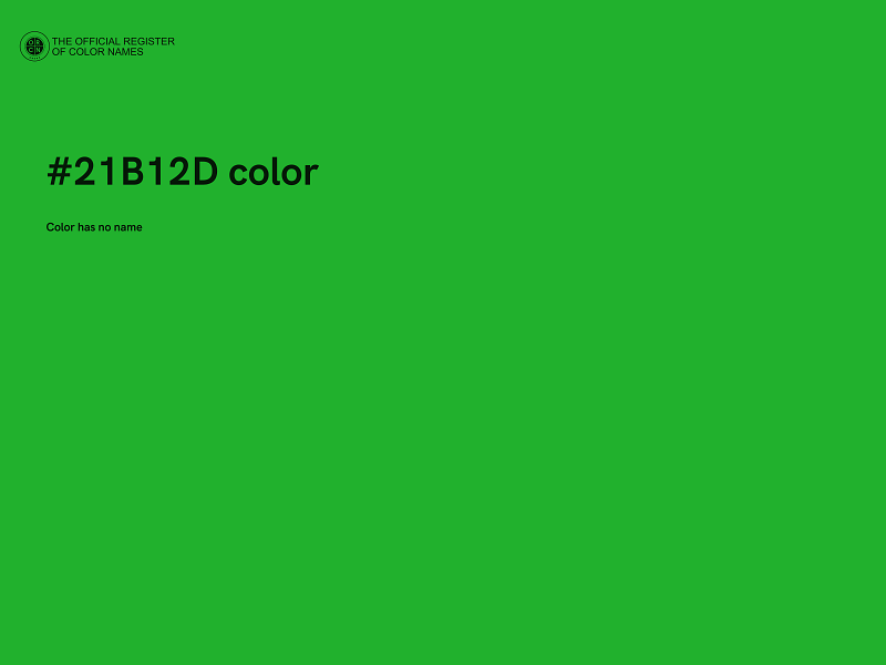 #21B12D color image