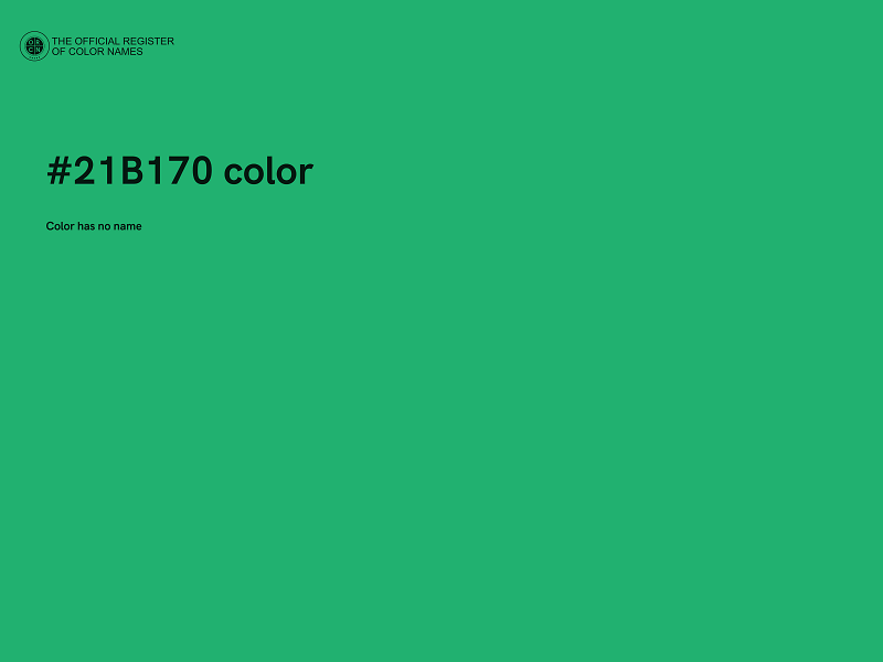 #21B170 color image