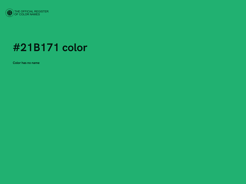 #21B171 color image