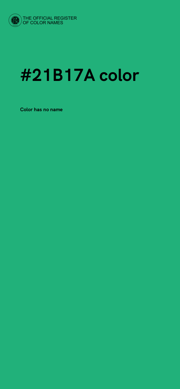 #21B17A color image