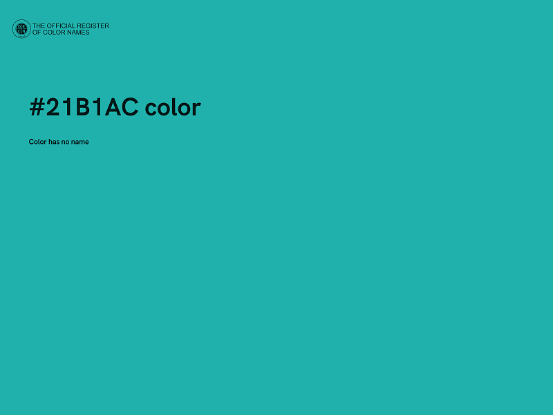 #21B1AC color image