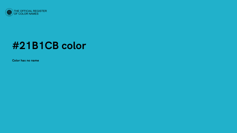 #21B1CB color image