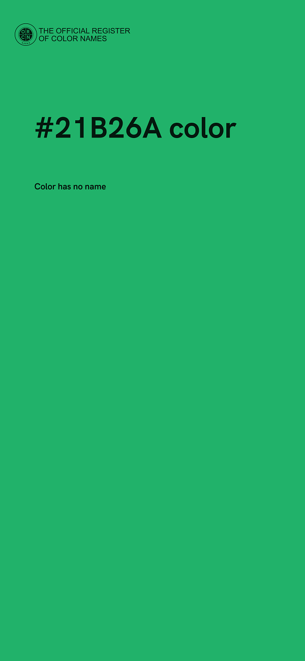 #21B26A color image
