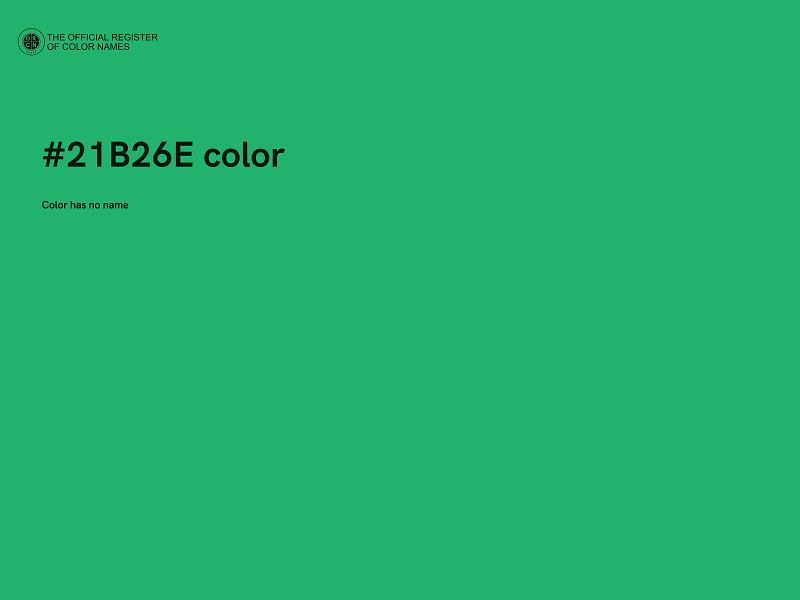 #21B26E color image