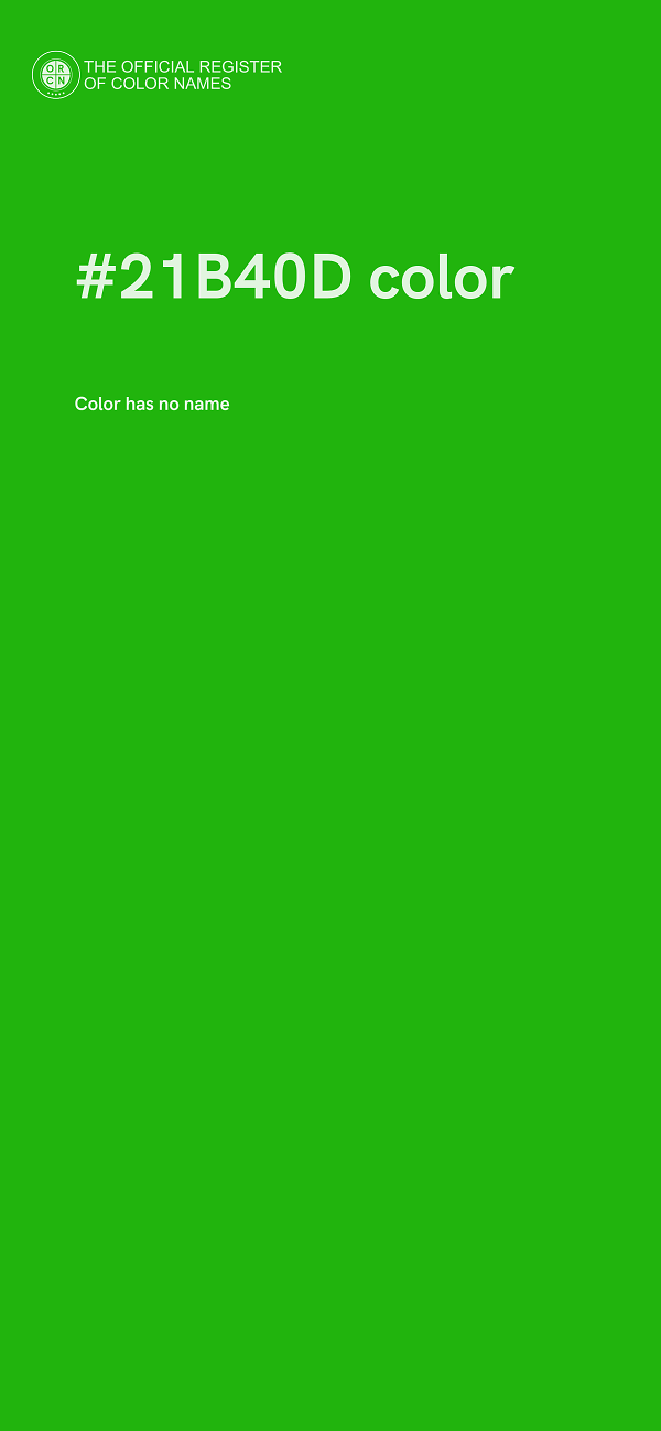 #21B40D color image