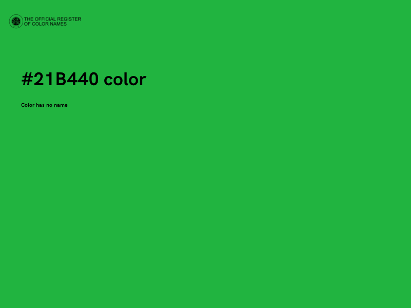 #21B440 color image